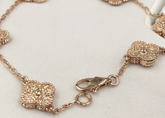18K Gold 4 Leaf Clover Jewellery Vintage Bvlgari Divas Dream Bracelet