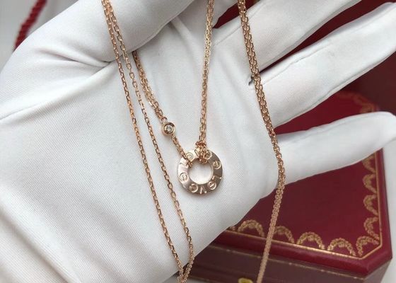 Womens Customized Handmade Luxury 18K Gold Necklace With Diamond