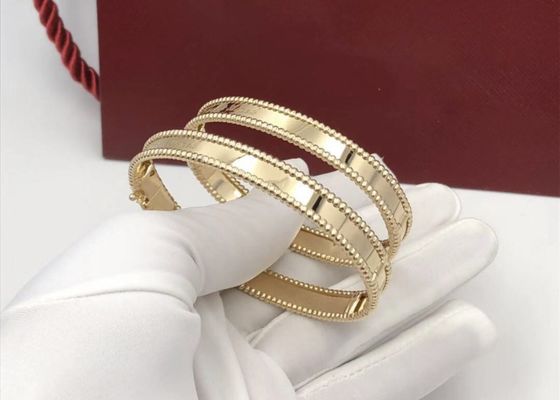 No Gemstone PerléE Signature 18K Gold Jewelry . 18 Karat Gold Bangles