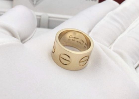 Fashionable Love Thick Ring 18K Gold Jewelry 18K Thick Gold Band Ring