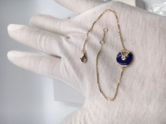 Enchanting Colorful Lapis Lazuli 18 Karat Gold Necklace 18k Karat Gold Chain