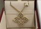 Personalized Diamond Jewelry 18k Yellow Gold  Necklace With VS Diamond OEM