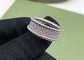 Luxury 18K White Gold Diamond Ring VS Diamond Fashion Style Custom Jewelry