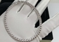 Simplicity 18K White Gold Diamond Bangle Bracelet For Women's Gift