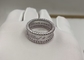 Customized Size 18K White Gold Ring Without Diamond For Gift OEM