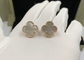 Simplicity 18K Gold Four Leaf Clover  Earrings Without Diamond