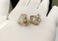 Simplicity 18K Gold Four Leaf Clover  Earrings Without Diamond