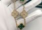 18K Gold 4 Leaf Clover Jewellery 19.5cm Vintage Bvlgari Divas Dream Bracelet