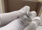 Stylish 0.66 Carats 18K Gold Diamond Ring , 18kt White Gold Diamond Engagement Ring
