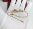 Panthere De Cartier 18K Gold Bracelet Savoy Garnet Diamonds OEM