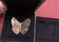 Butterfly 18K Gold Diamond Necklace Brooch Girlfriend Gift Stylish