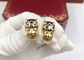 Customized Cartier 18K Gold Earrings Yellow Gold Fashion Style OEM ODM