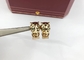 Customized Cartier 18K Gold Earrings Yellow Gold Fashion Style OEM ODM