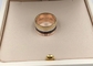 Custom 18K Gold Engagement Ring Brown Ceramic  Gold Ring Without Diamond
