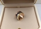 Custom 18K Gold Engagement Ring Brown Ceramic  Gold Ring Without Diamond