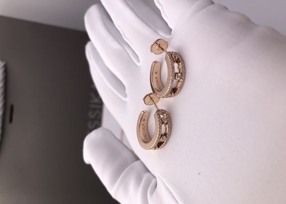 Luxurious Rose Gold Messika Lucky Move Earrings as Wedding Gidts