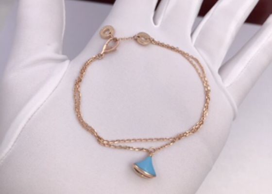 Vintage Bvlgari Divas Dream Bracelet , 18K Gold Jewelry With Turquoise